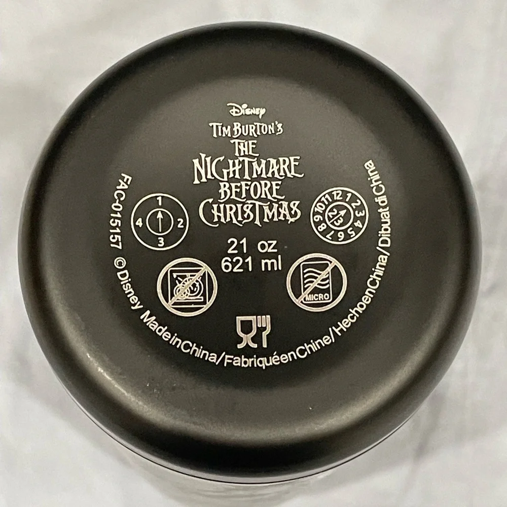 NEW Disney Parks Nightmare Before Christmas Stainless Black Water Bottle - Sally